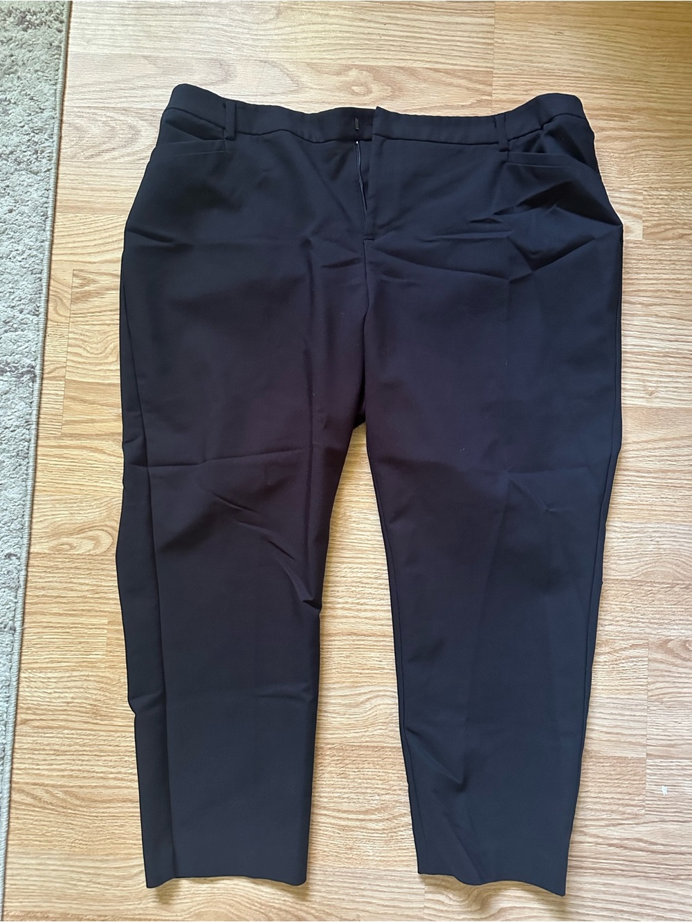 Roz & Ali Black Women's Tailored straight leg Ankle Trousers